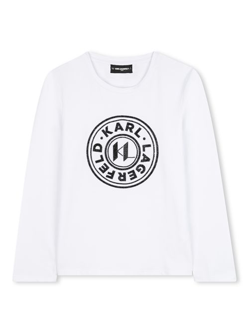T-shirt bianca KARL LAGERFELD | Z30940BIANCO